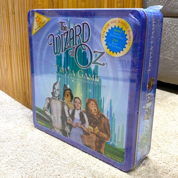Vintage 1999 New Sealed The Wizard of Oz Trivia Game Ages 6 to Adult w/ 50 Cards - Picture 2 of 11